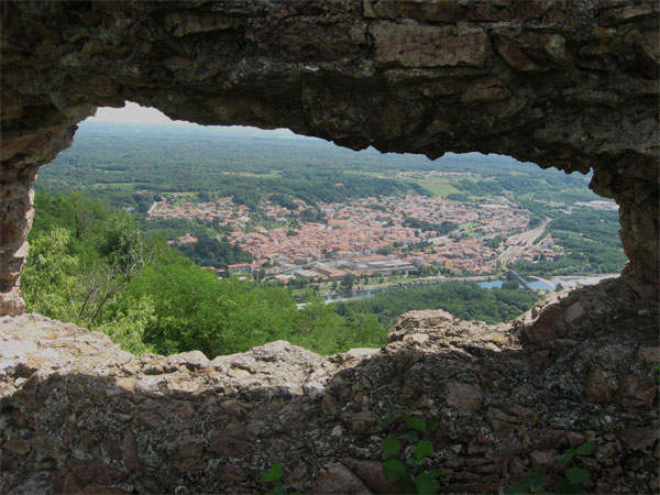 Panorama, dalla breccia del castello di San Lorenzo